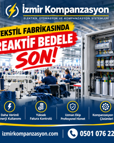 Tekstil Fabrikalarında Kompanzasyon Çözümleri Tekstil Fabrikalarında Kompanzasyon Çözümleri